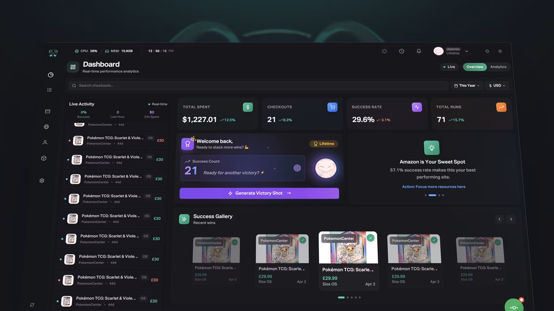 Hidden AIO interface